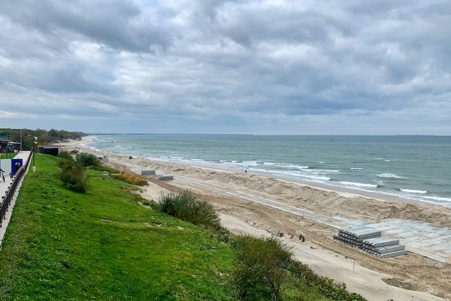 22 октября: реконструкция берегозащитных сооружений на западе Зеленоградска