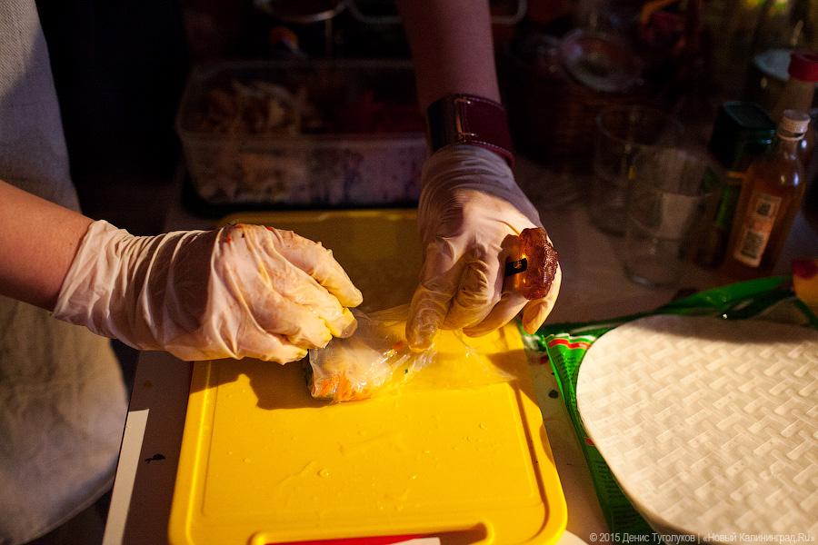 Суп с горошком и «янтарные» роллы:  «International lunch» в «Воротах»