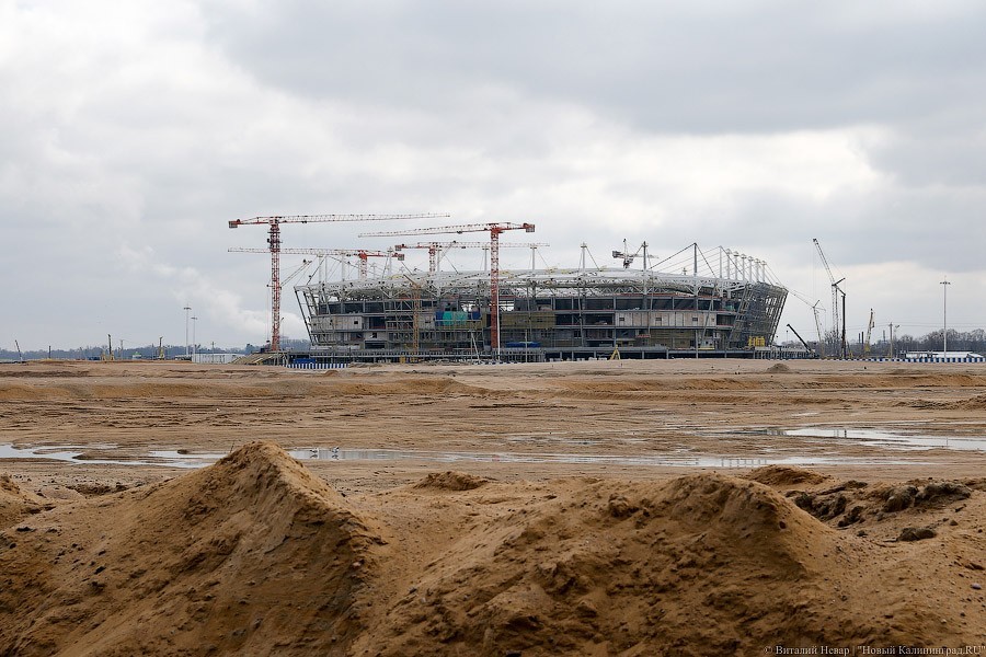 Строящийся к ЧМ-2018 стадион. Фото — Виталий Невар, «Новый Калининград.Ru»