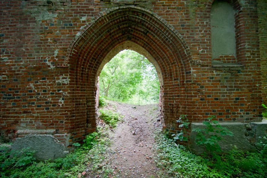 Черепки и воронки: «черные копатели» регулярно разграбляют руины кирхи в Корнево
