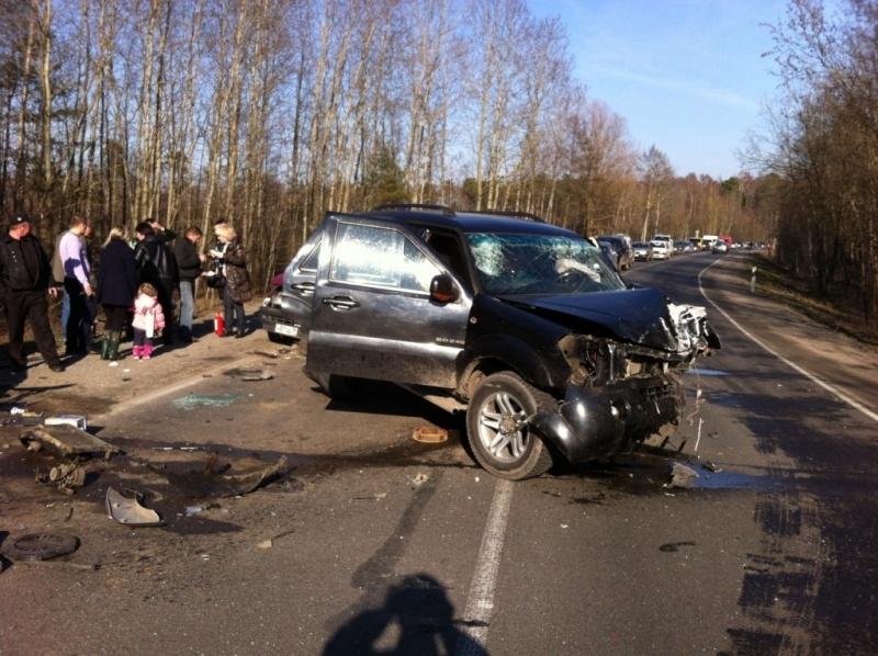 ДТП с участием трёх автомобилей около Ижевского: пострадали двое, один погиб (фото)