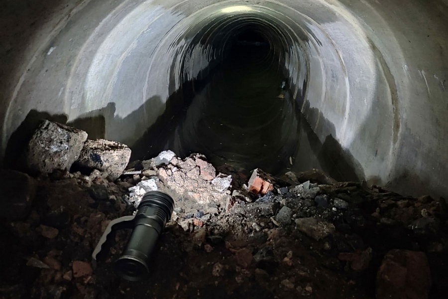 В центре Черняховска нашли довоенные подземные помещения (фото)