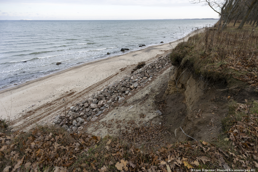 Пейзаж из камней и грязи: как выглядит берегоукрепление в Куликово