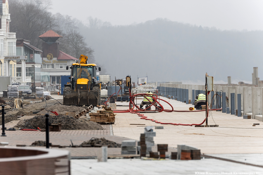 Власти расторгают контракт с «Геоизолом» на реконструкцию променада в Светлогорске