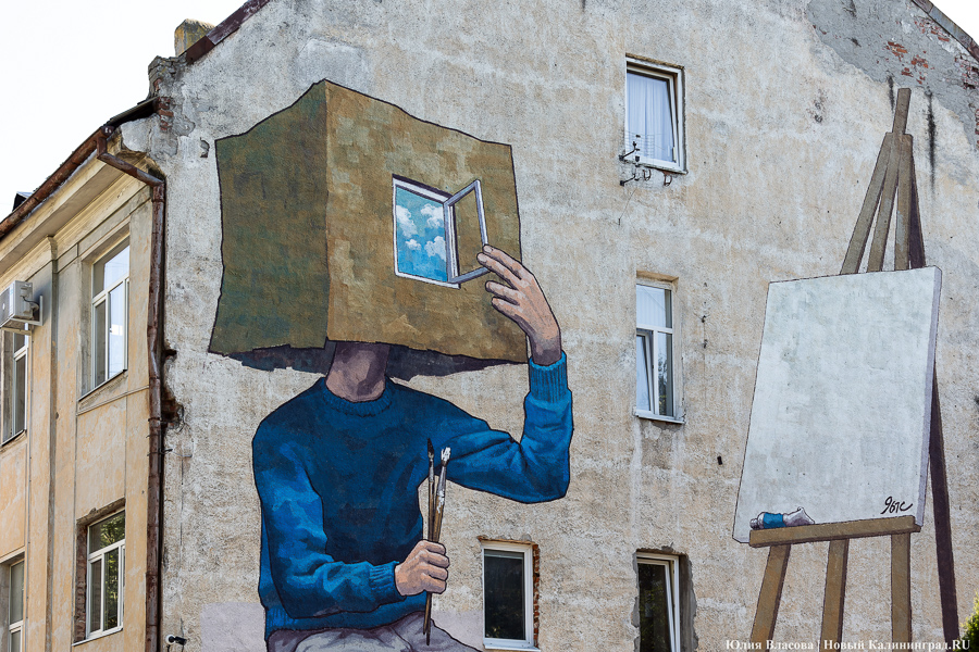 То, чему предстоит стать классикой: на зданиях БФУ им. Канта нарисовали четыре мурала (фото)