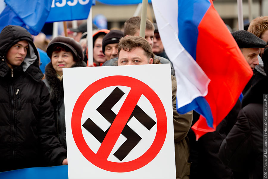 «Дежурный демагог взахлёб о чём-то врёт»: как в Калининграде митинговали за Крым (видео)