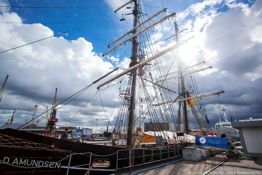 Нынче здесь, завтра — там: немецкий парусник ошвартовался в Калининграде