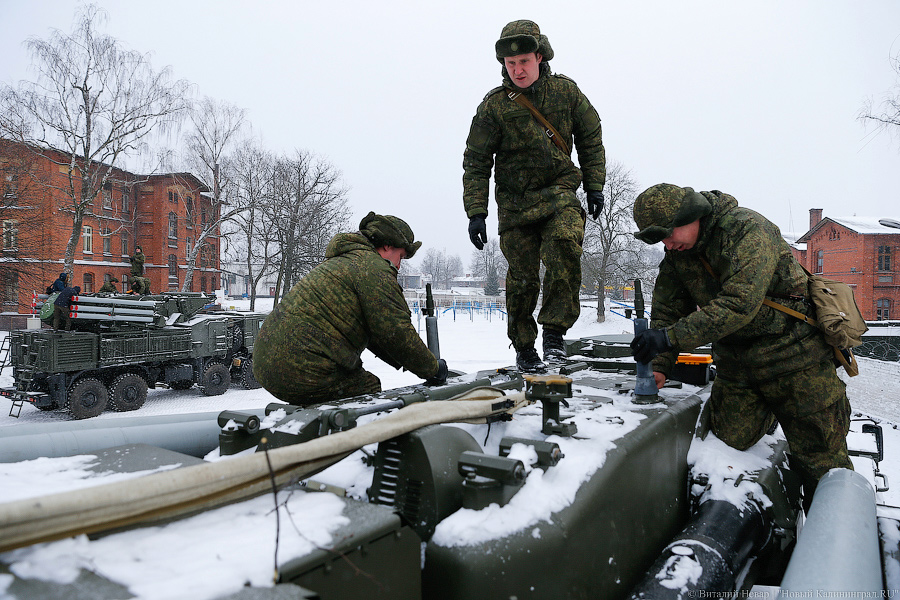 На полигонах Балтфлота из-за морозов установили пункты обогрева для военнослужащих