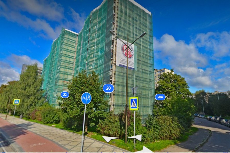 Двухлетний капремонт на «доме с муралом» по ул. Баграмяна обещают завершить к апрелю