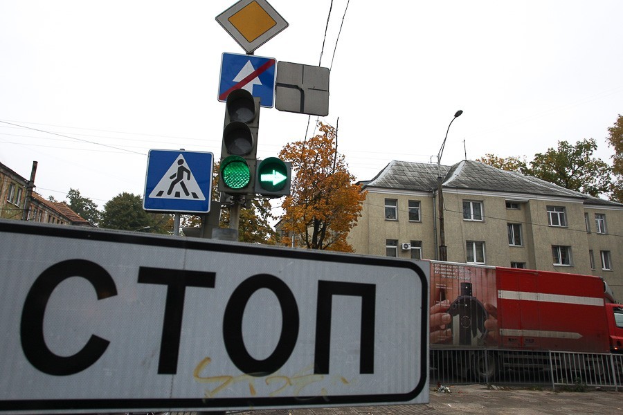 В Калининграде на две недели перекрывают для транспорта часть улицы Багратиона