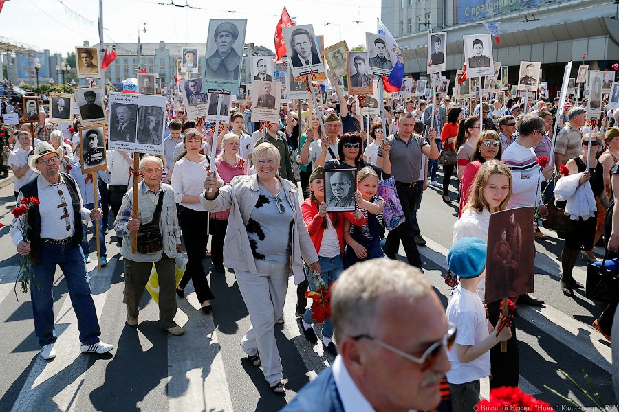 С памятью в сердце: шествие «Бессмертного полка» в Калининграде (фото)