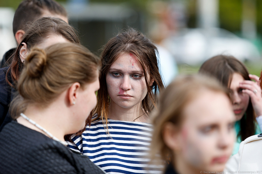 Скомканная Победа: в Калининграде прошёл очередной патриотический флешмоб