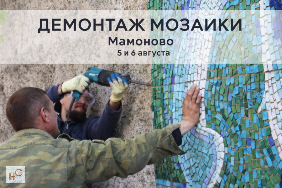 В Мамоново активисты призывают спасти мозаику на территории бывшего зверосовхоза