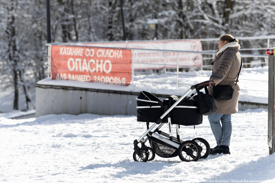 Зима не сдаётся: как выглядят улицы Калининграда после «снежного удара» (фото)