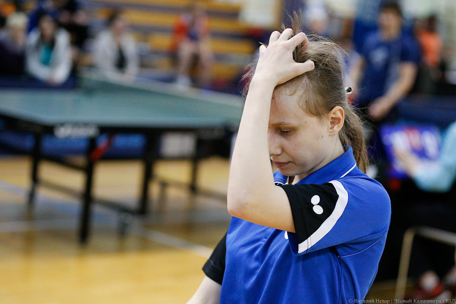 Ракетки и сетка: в Калининграде проходит чемпионат по настольному теннису