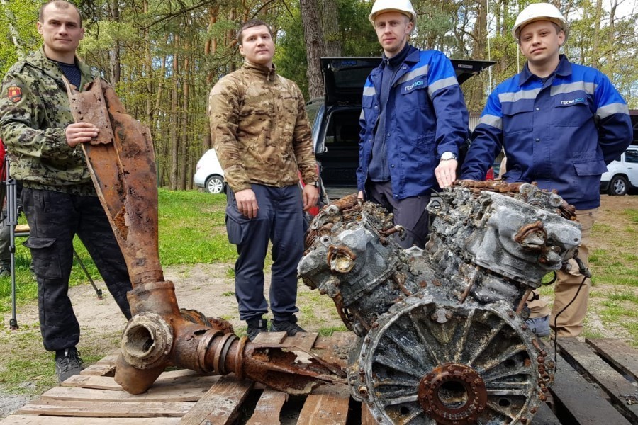 В Светлогорске в море нашли обломки американского истребителя времен войны