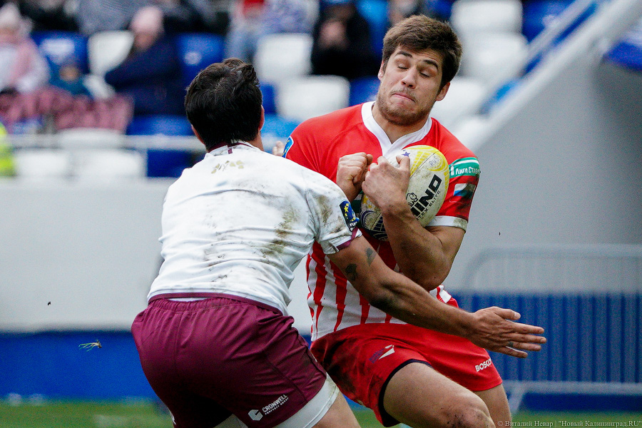 На стадионе «Калининград» снова сыграли в регби. Вот как Россия проиграла Грузии