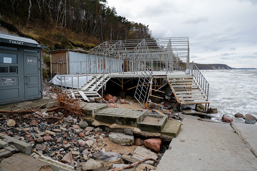 Всё смыло: Светлогорск, Янтарный и Филино после шторма