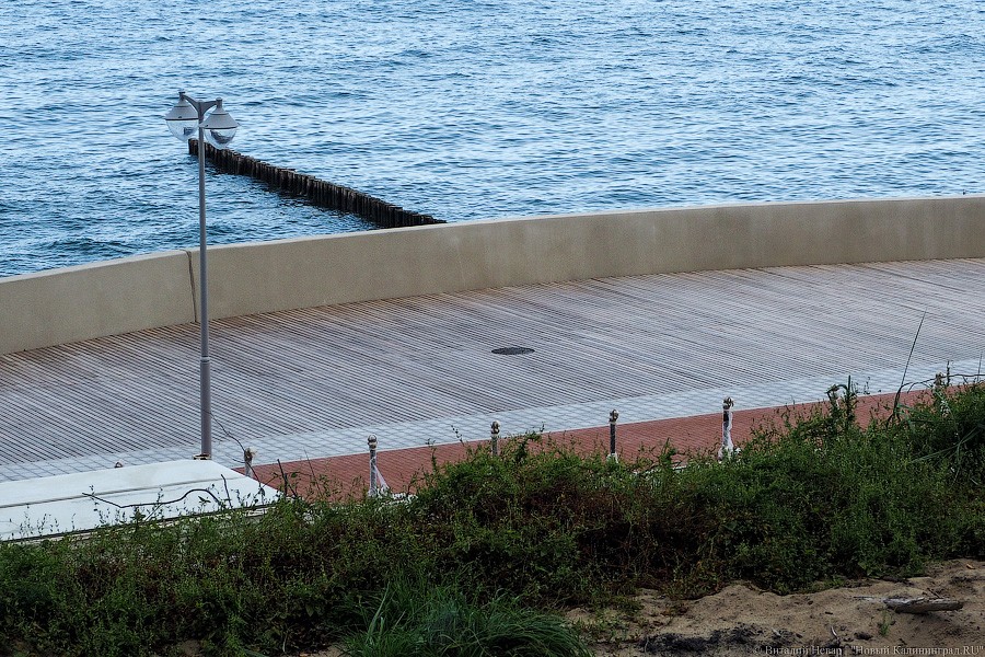 Сокращение отставания: новый променад в Светлогорске стал похож на променад