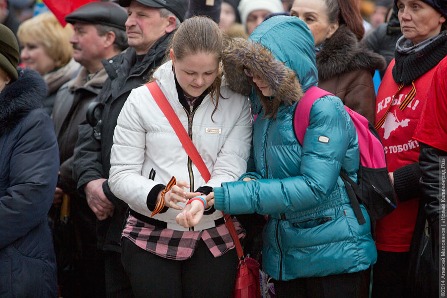 Под флагом СССР: как в Калининграде поддержали вступление Крыма в состав РФ