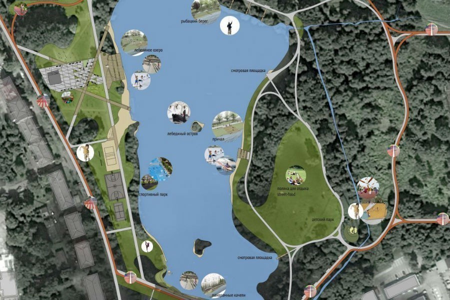 Концепция благоустройтства Летнего озера. Изображение с сайта администрации Калининграда