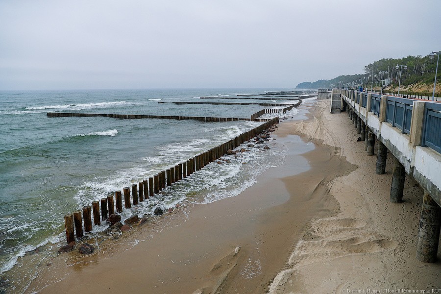 Черномаз: к следующему лету в Светлогорске должен появиться пляж в 20-30 метров