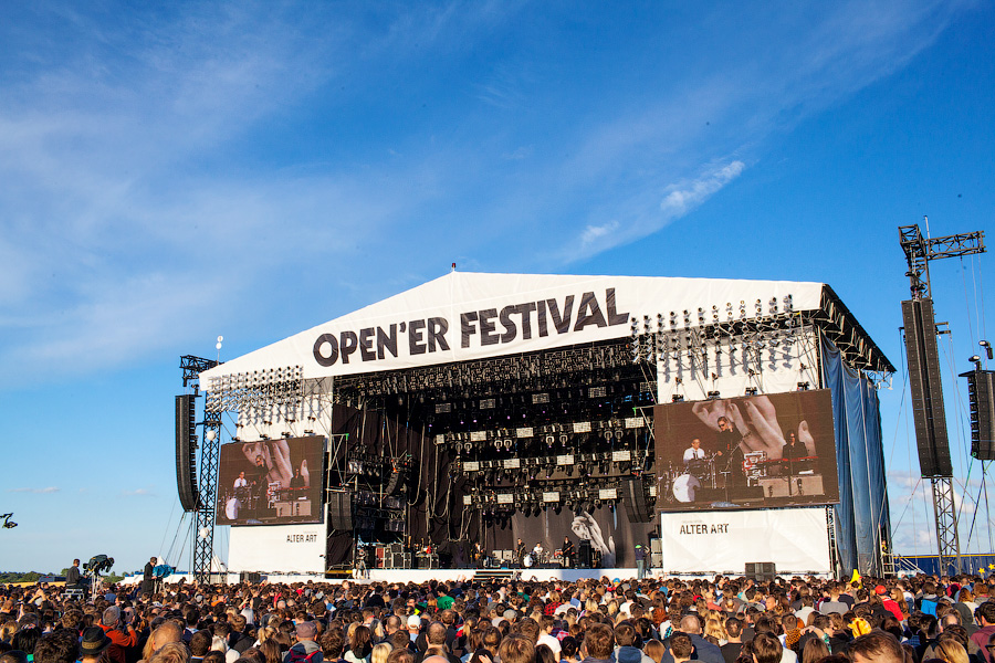 Главная сцена «Open’er» в 2014 году. Фото из архива «Нового Калининграда.Ru»