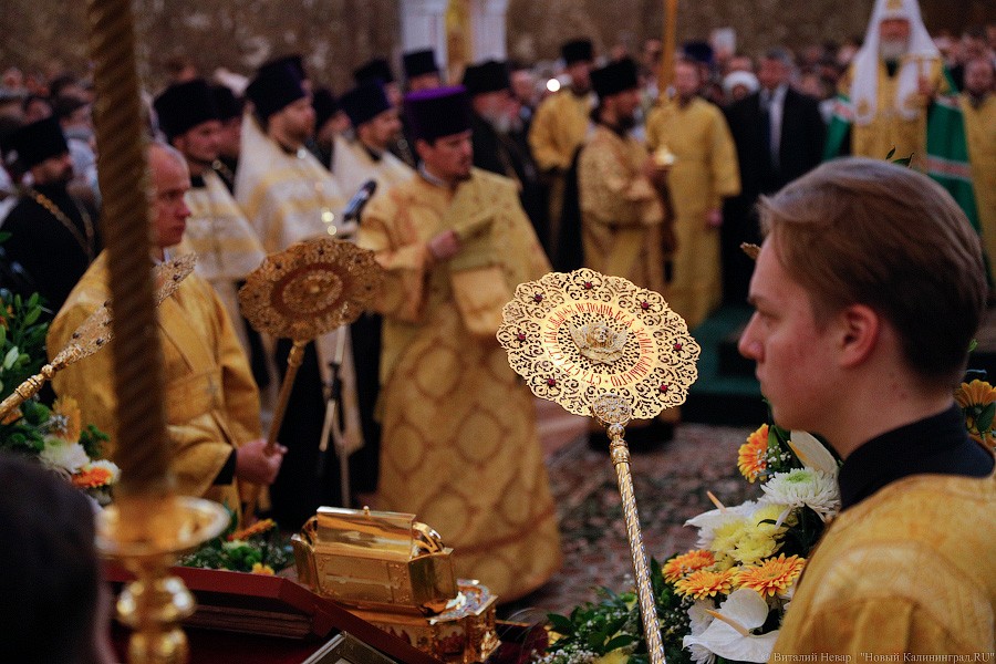 Патриарх и пробки: в Калининград прибыли глава РПЦ и мощи святителя Луки (фото)