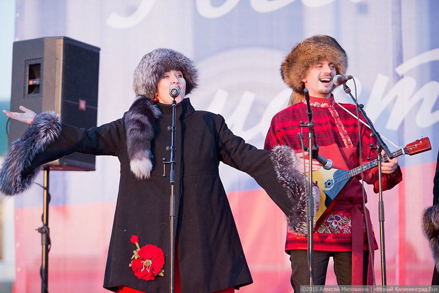 «Песня для Путина»: как в Калининграде отмечали год Крыма в России (фото)