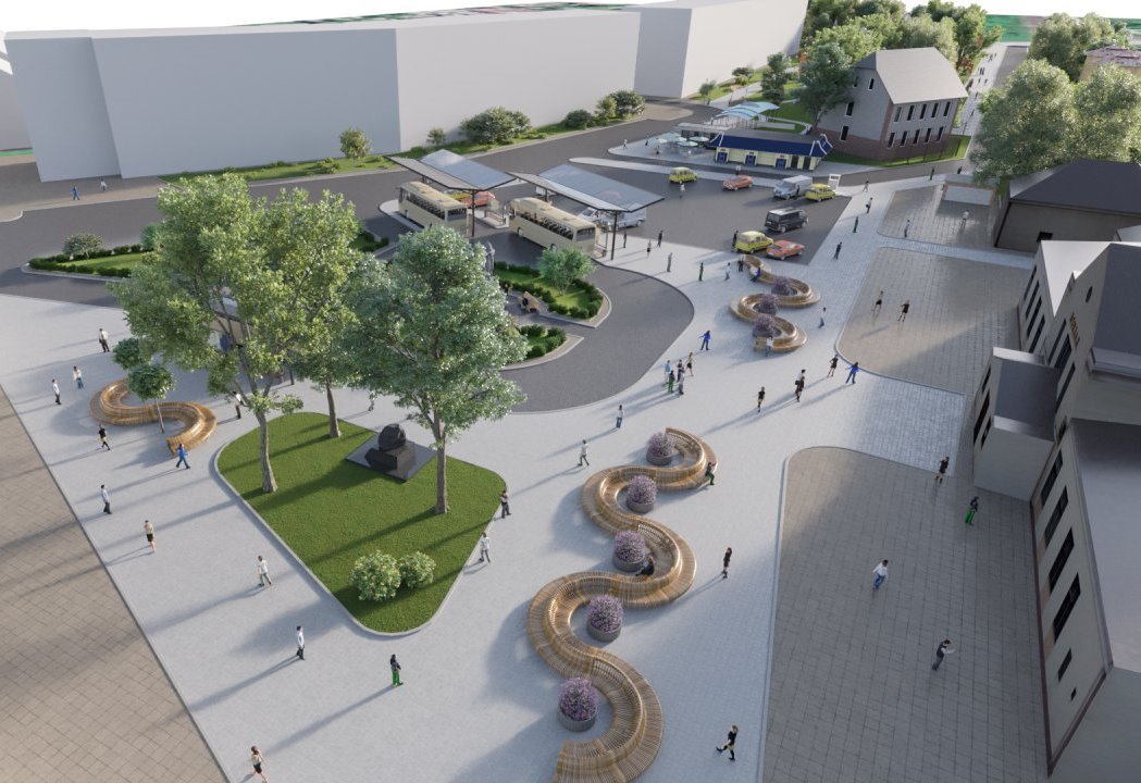 Власти показали концепцию благоустройства привокзальной площади в Гусеве