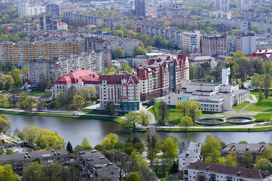 Пробки с воздуха: как прошла генеральная репетиция парада в Калининграде (фото)