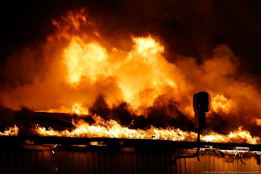 Черный четверг: пожар уничтожил склады на проспекте Калинина (фото) 