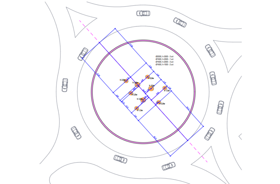 На одном из перекрестков Зеленоградска хотят установить трехметровые одуванчики
