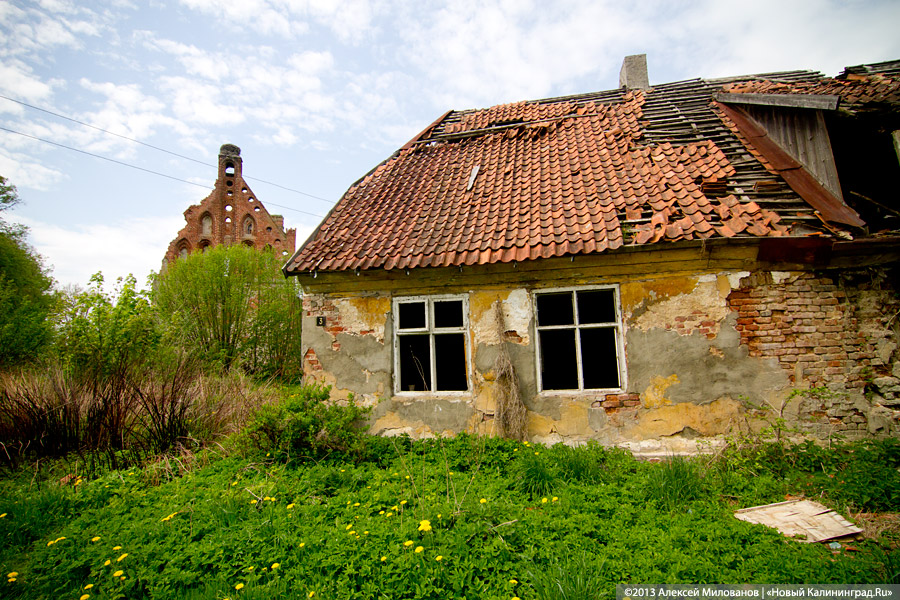 «А денег нет»: в переданной РПЦ кирхе 14-го века в Храброво валяются человеческие кости