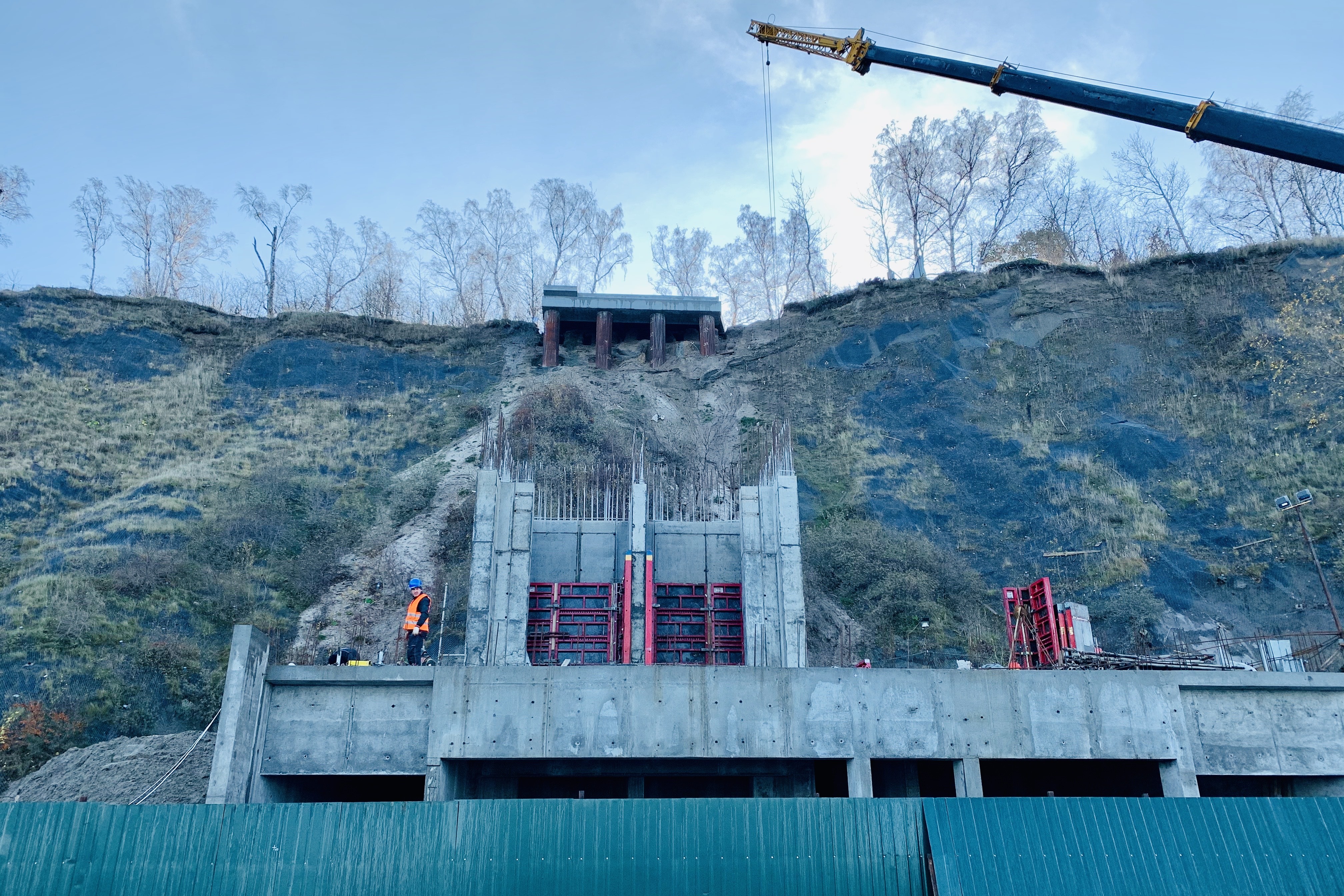 19 ноября: строительство лифта на променаде в Светлогорске