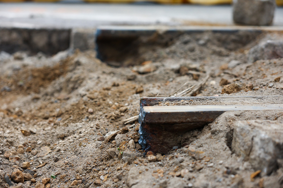 Ради трамвая придется потерпеть: что происходит на пр. Мира из-за перекладки рельсов (фото)