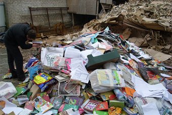 Активисты экодвижения собрали в Советске более 2 тонн макулатуры для переработки