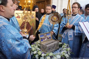 Поясу Богородицы в Калининграде поклонились 80 тыс человек