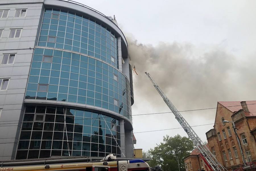 К месту пожара в отеле «Мартон Палас» в Калининграде выехал прокурор Московского района