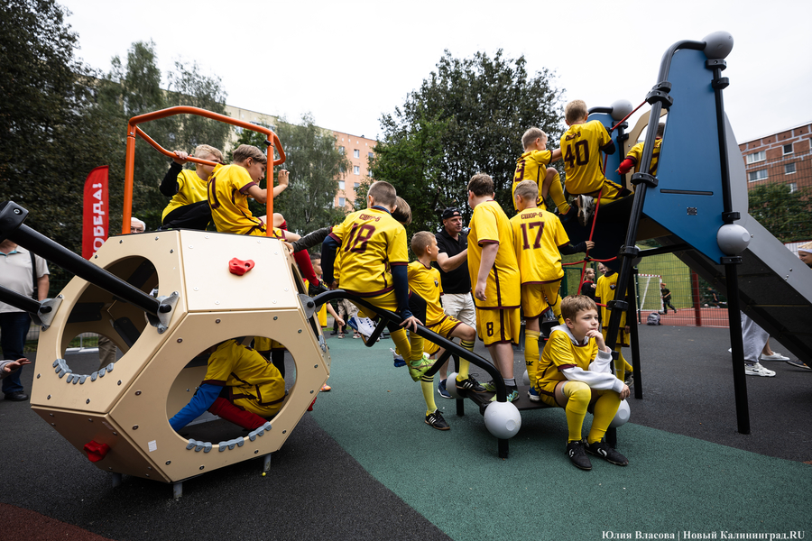 В Калининграде во второй раз за пятилетку открыли спортплощадку на Трибуца (фото)