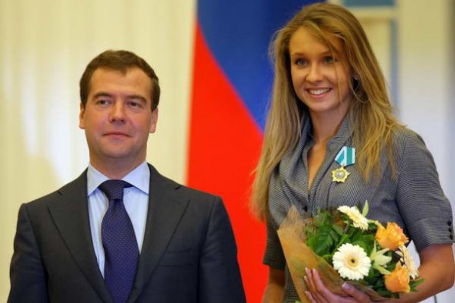 Наталья Ищенко и Дмитрий Медведев. Фото предоставлено собеседницей