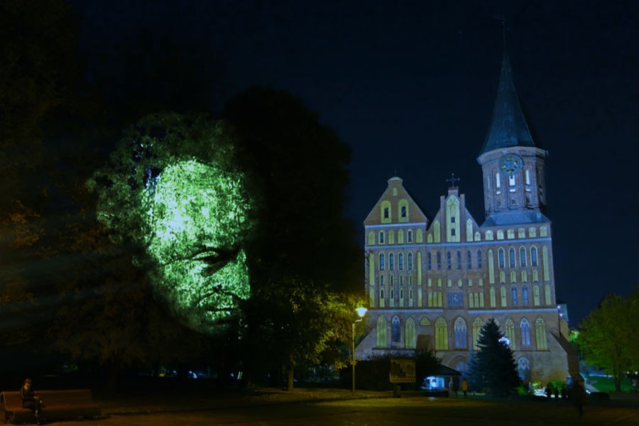 На острове Канта хотят разместить светящуюся голову философа на дереве (фото)