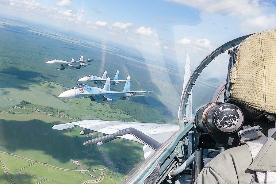 Репетиция парада из кабины истребителя. Фоторепортаж НК