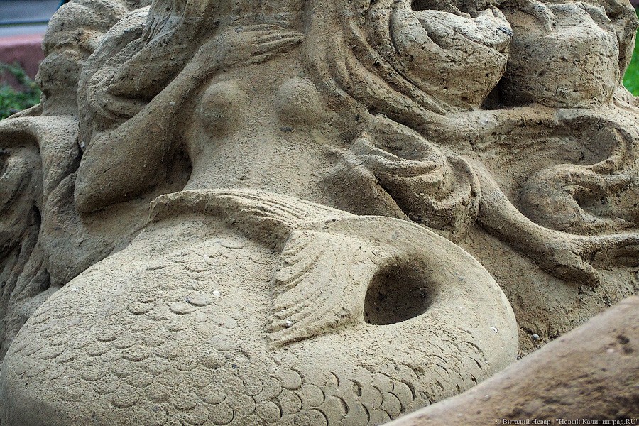 Со дна моря: в Зеленоградске сделали 5 скульптур из песка