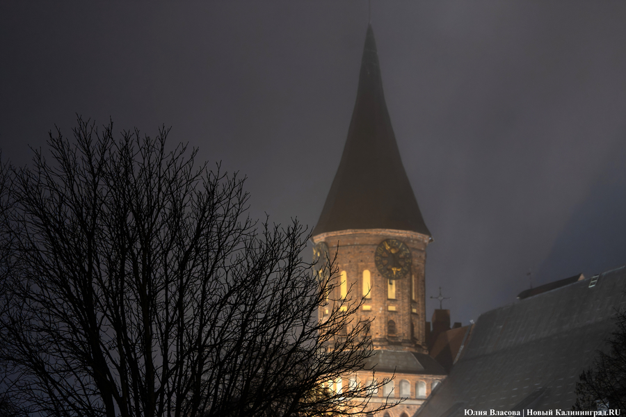 Между огнями и туманами: фотопрогулка по вечернему Калининграду