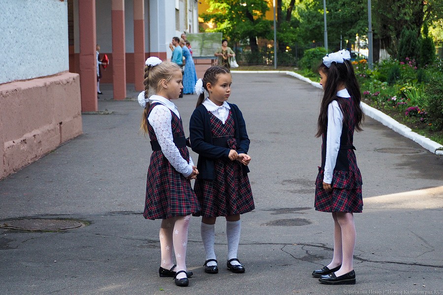 Банты, цветы, печальные дети: 1 сентября в Калининграде (фото)