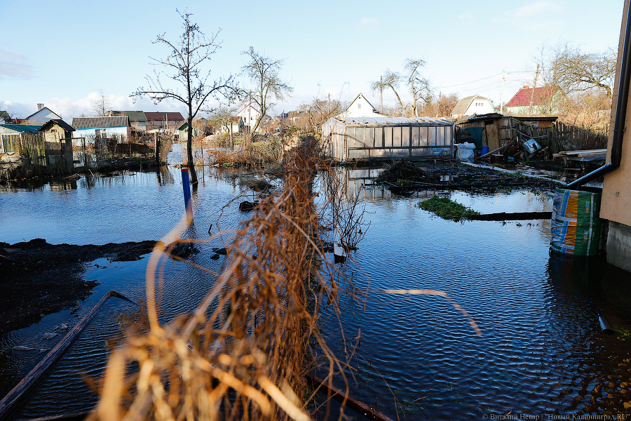Венеция на окраине: в Калининграде после шторма затопило Северную гору