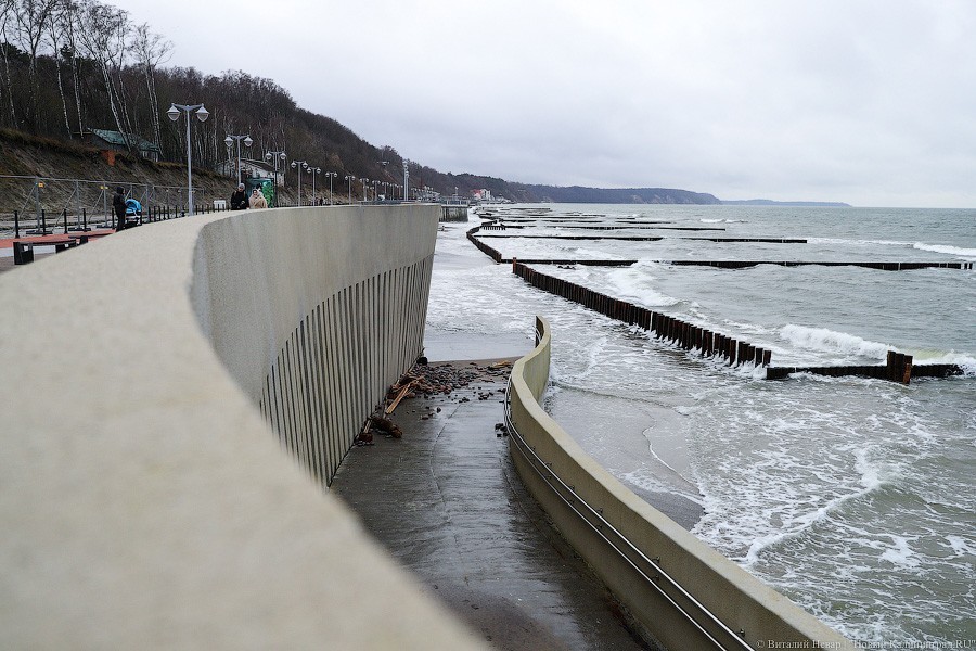 «В ожидании 70 метров»: как ведутся работы по расширению пляжа в Светлогорске
