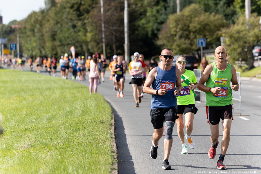 Перекрыть и побегать: марафонцы собрали медали и гнев автомобилистов Калининграда (фото)