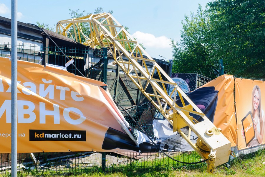 «На бога надейся…»: на стройплощадке синагоги в субботу перевернулся автокран